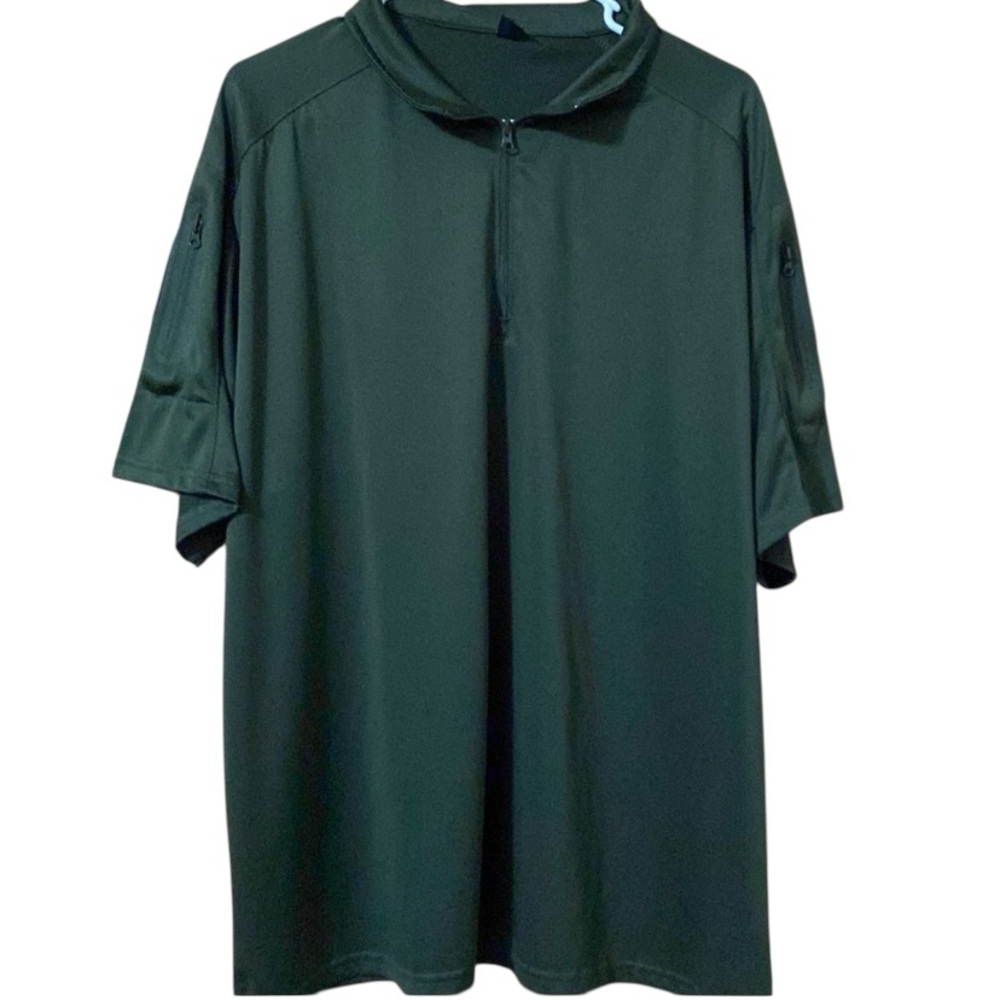 Tactical Polo Shirt Zip Neck Army Drab Green XXL